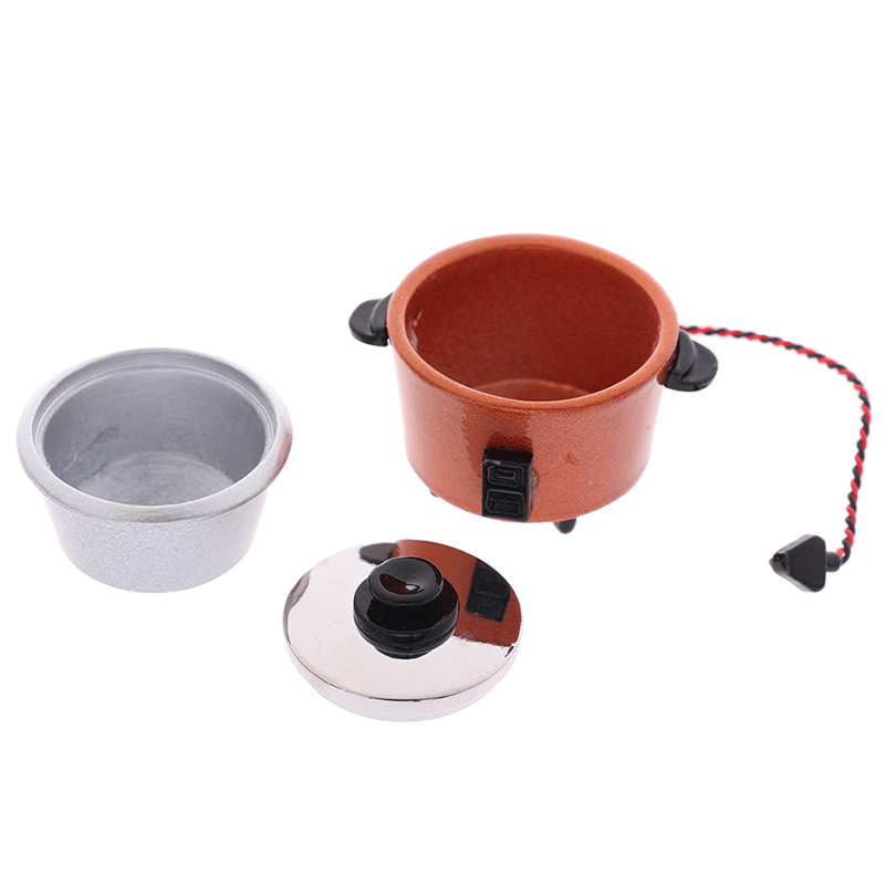 Kitchen Appliances For Gift - 1/12 масштаб кукольный домик миниатюрная рисоварка