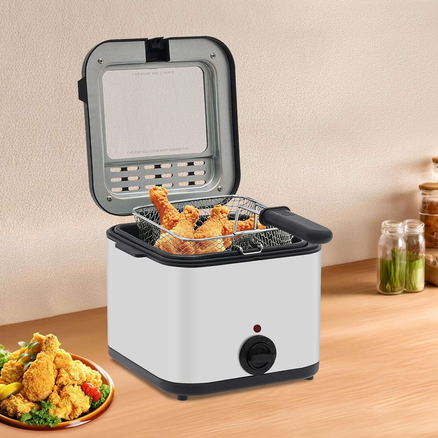 Kitchen Appliances For Home - Электрическая фритюрница для столешницы, 2,64 л,