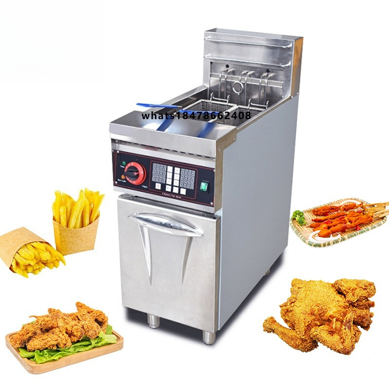 Deep Fryer Stainless - Фритюрница Chefmax 9000 Вт, электрическая/газовая, с