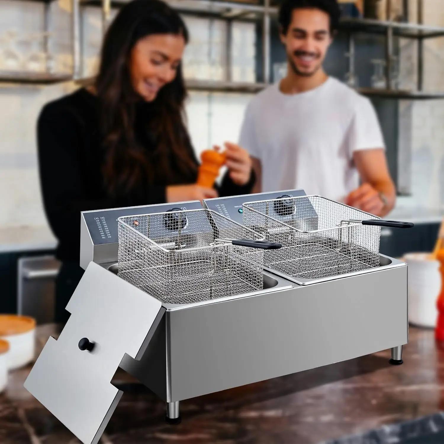 Коммерческая электрическая фри – обзор и цена Deep Fryer Stainless