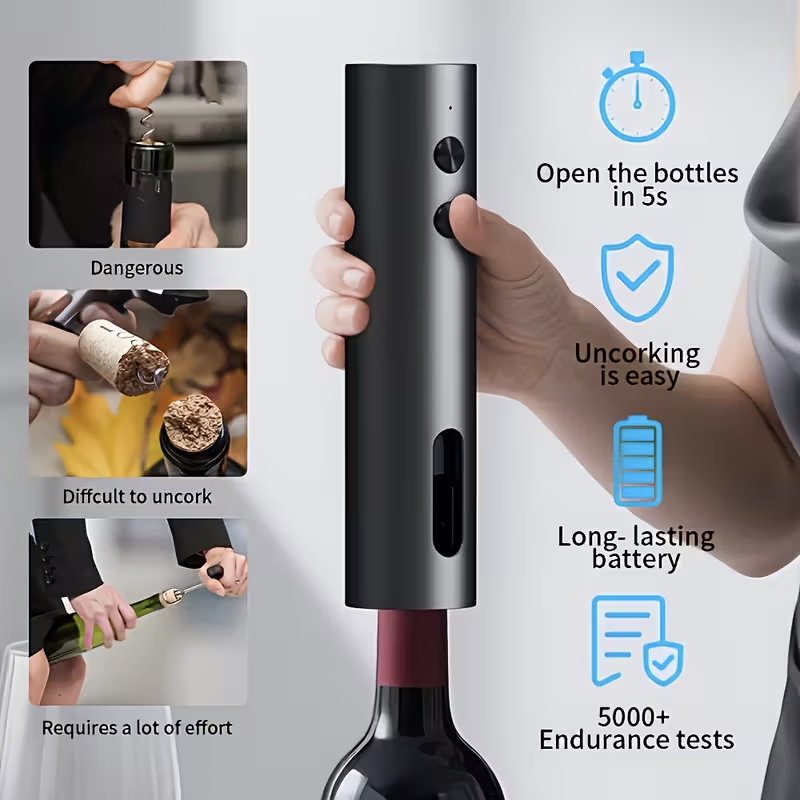 Набор электрических открывалок – обзор и цена Wine Opener Electric