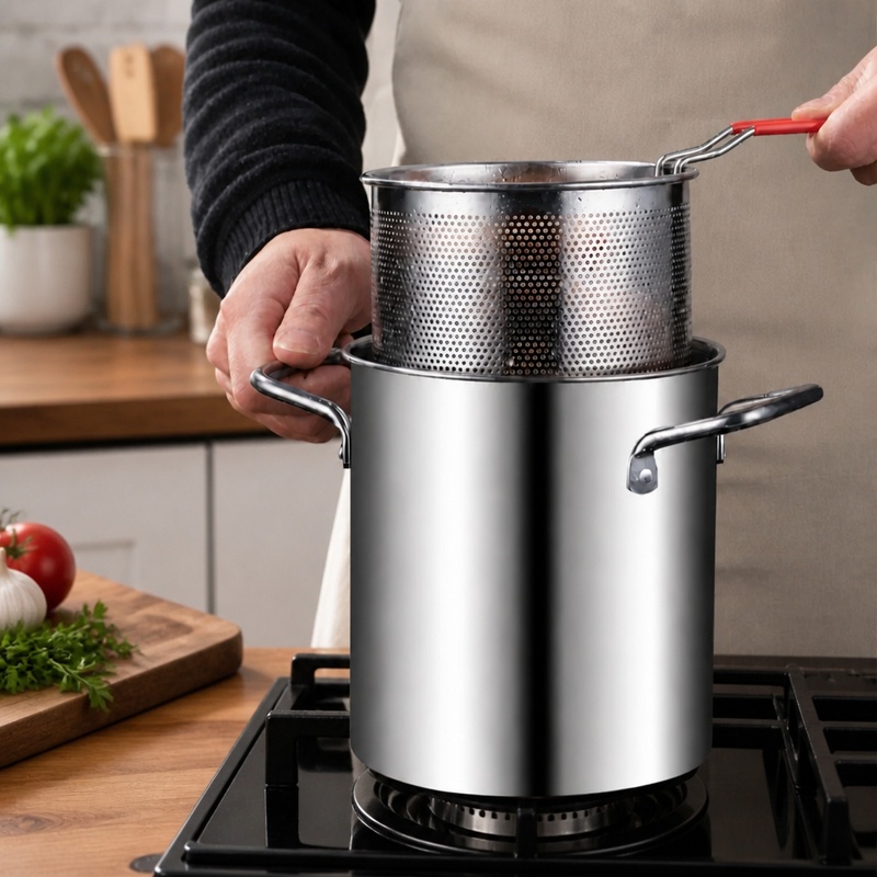 Кастрюля-фритюрница из нержаве – обзор и цена Deep Fryer Stainless