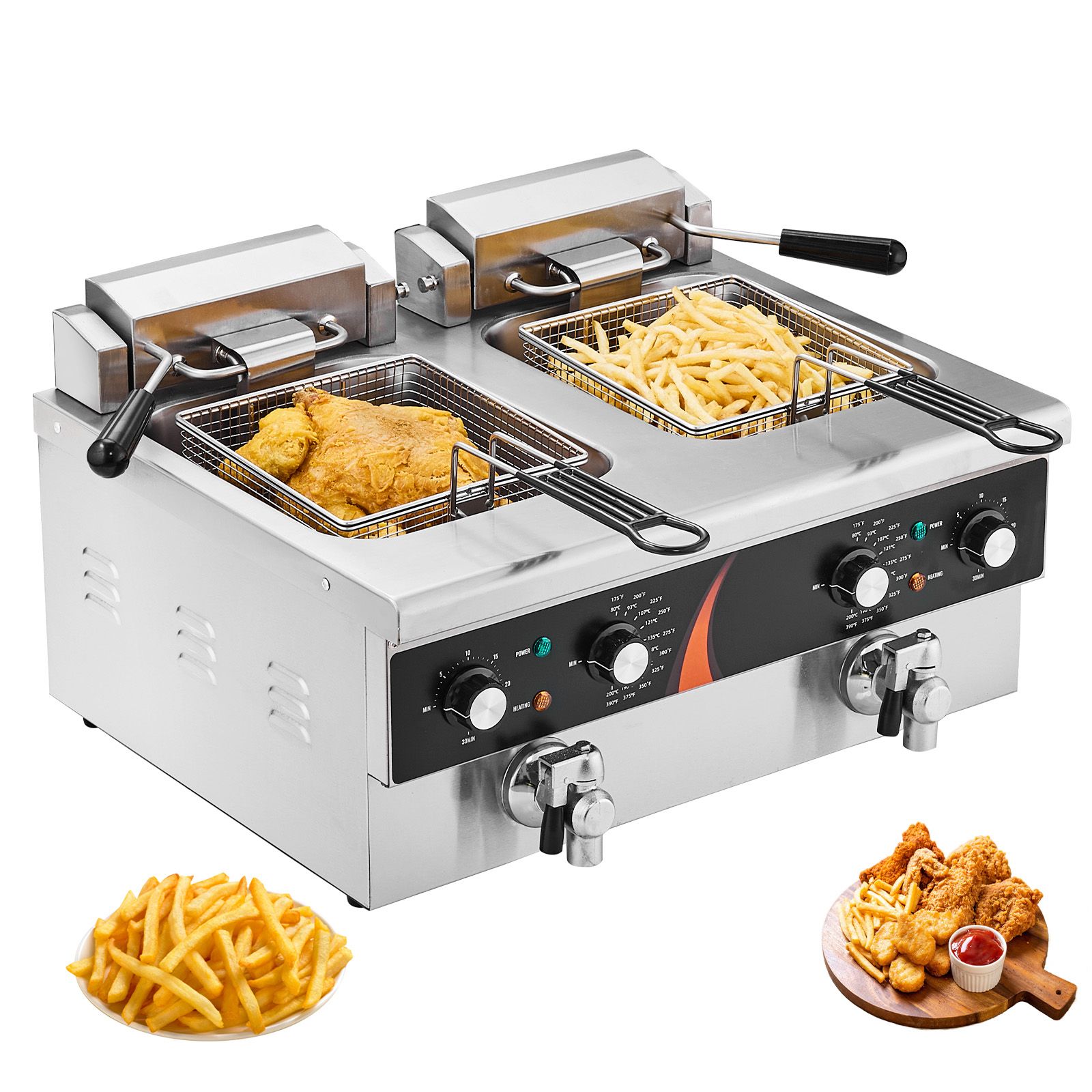 Коммерческая фритюрница 3500 В – обзор и цена Deep Fryer Stainless